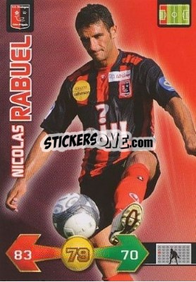 Cromo Nicolas Rabuel - FOOT 2009-2010. Adrenalyn XL - Panini