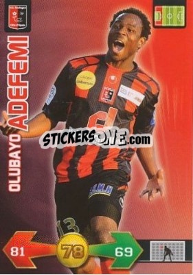 Cromo Olubayo Adefemi - FOOT 2009-2010. Adrenalyn XL n. 44 - Panini