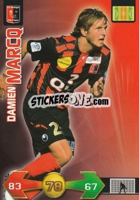 Sticker Damien Marcq - FOOT 2009-2010. Adrenalyn XL - Panini