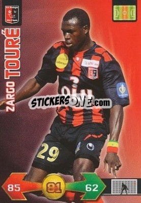 Cromo Zargo Touré - FOOT 2009-2010. Adrenalyn XL n. 47 - Panini