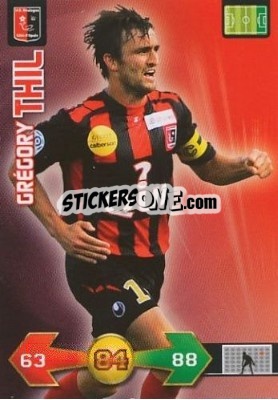 Sticker Grégory Thil - FOOT 2009-2010. Adrenalyn XL n. 53 - Panini