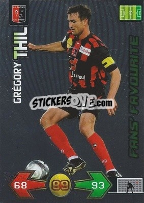 Sticker Grégory Thil - FOOT 2009-2010. Adrenalyn XL n. 56 - Panini