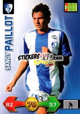 Sticker Sandy Paillot - FOOT 2009-2010. Adrenalyn XL n. 60 - Panini
