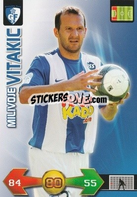 Sticker Milivoje Vitakic - FOOT 2009-2010. Adrenalyn XL - Panini
