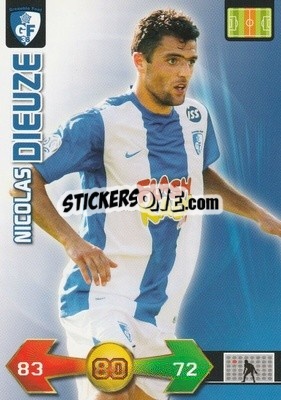 Sticker Nicolas Dieuze - FOOT 2009-2010. Adrenalyn XL n. 66 - Panini