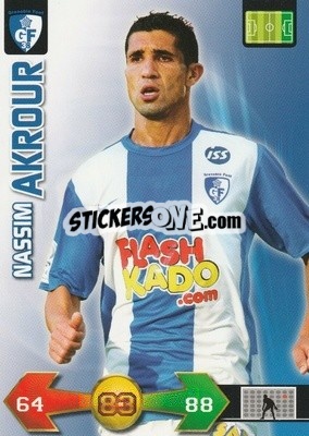 Figurina Nassim Akrour - FOOT 2009-2010. Adrenalyn XL n. 71 - Panini