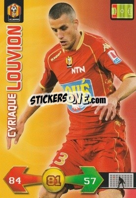 Cromo Cyriaque Louvion - FOOT 2009-2010. Adrenalyn XL - Panini