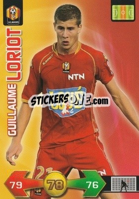 Sticker Guillaume Loriot - FOOT 2009-2010. Adrenalyn XL - Panini