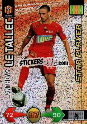 Sticker Anthony Le Tallec - FOOT 2009-2010. Adrenalyn XL - Panini