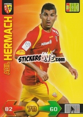 Sticker Adil Hermach - FOOT 2009-2010. Adrenalyn XL - Panini