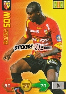 Cromo Samba Sow - FOOT 2009-2010. Adrenalyn XL n. 102 - Panini