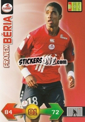 Sticker Franck Béria - FOOT 2009-2010. Adrenalyn XL n. 116 - Panini