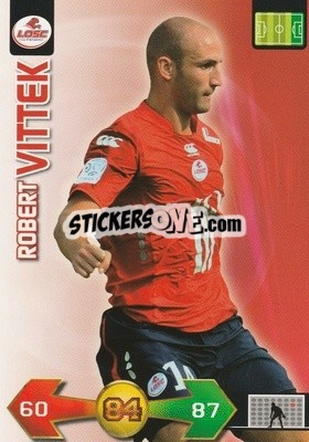 Sticker Róbert Vittek - FOOT 2009-2010. Adrenalyn XL n. 129 - Panini