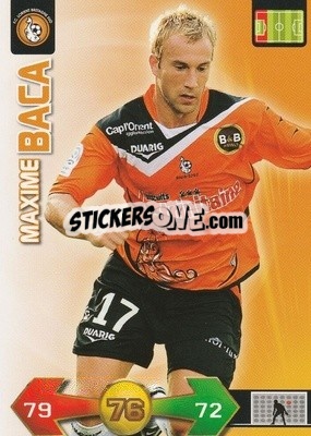 Sticker Maxime Baca - FOOT 2009-2010. Adrenalyn XL - Panini