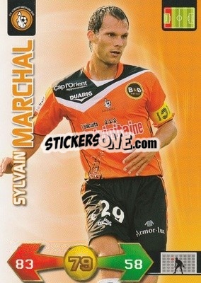 Figurina Sylvain Marchal - FOOT 2009-2010. Adrenalyn XL n. 136 - Panini
