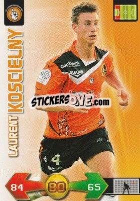 Sticker Laurent Koscielny - FOOT 2009-2010. Adrenalyn XL - Panini