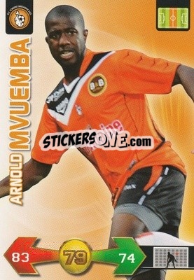 Sticker Arnold Mvuemba - FOOT 2009-2010. Adrenalyn XL n. 144 - Panini