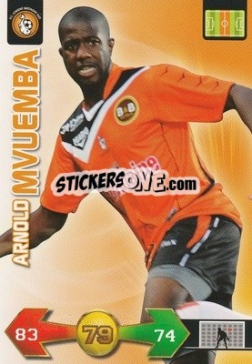 Figurina Arnold Mvuemba - FOOT 2009-2010. Adrenalyn XL - Panini