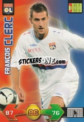 Cromo François Clerc - FOOT 2009-2010. Adrenalyn XL - Panini