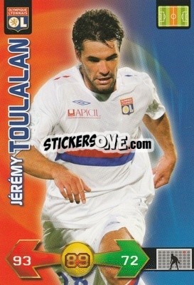 Sticker Jérémy Toulalan - FOOT 2009-2010. Adrenalyn XL - Panini