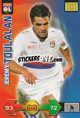 Sticker Jérémy Toulalan - FOOT 2009-2010. Adrenalyn XL n. 160 - Panini