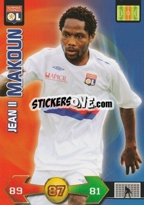 Sticker Jean II Makoun - FOOT 2009-2010. Adrenalyn XL - Panini