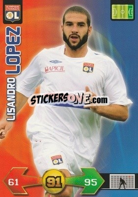 Sticker Lisandro López - FOOT 2009-2010. Adrenalyn XL n. 167 - Panini