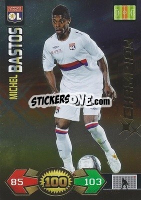 Sticker Michel Bastos - FOOT 2009-2010. Adrenalyn XL n. 168 - Panini