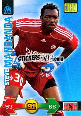 Sticker Steve Mandanda - FOOT 2009-2010. Adrenalyn XL - Panini