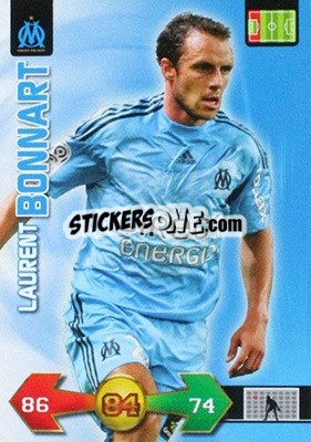 Sticker Laurent Bonnart - FOOT 2009-2010. Adrenalyn XL - Panini