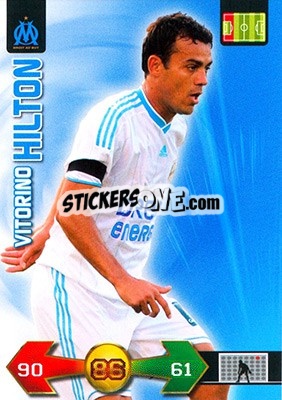 Sticker Vitorino Hilton - FOOT 2009-2010. Adrenalyn XL n. 176 - Panini