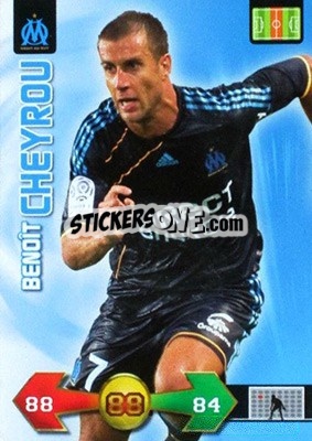 Sticker Benoît Cheyrou - FOOT 2009-2010. Adrenalyn XL n. 180 - Panini