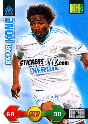 Sticker Bakari Koné - FOOT 2009-2010. Adrenalyn XL - Panini