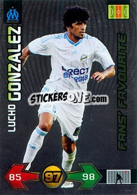 Sticker Lucho González - FOOT 2009-2010. Adrenalyn XL n. 189 - Panini