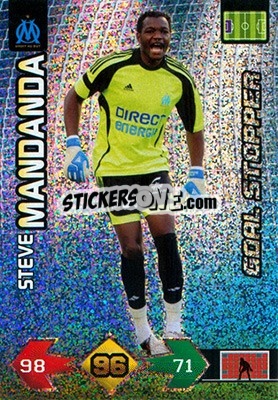 Sticker Steve Mandanda - FOOT 2009-2010. Adrenalyn XL n. 190 - Panini