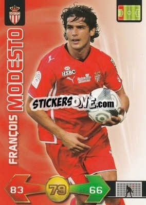 Sticker François Modesto - FOOT 2009-2010. Adrenalyn XL n. 192 - Panini