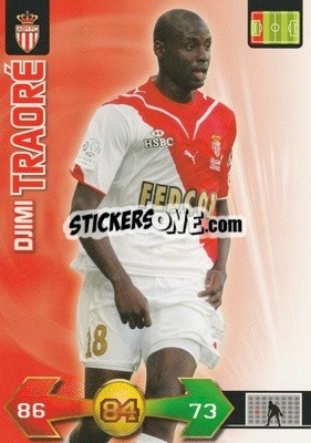 Sticker Djimi Traoré - FOOT 2009-2010. Adrenalyn XL n. 195 - Panini