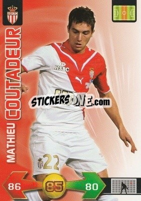 Sticker Mathieu Coutadeur - FOOT 2009-2010. Adrenalyn XL n. 197 - Panini