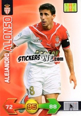 Figurina Alejandro Alonso - FOOT 2009-2010. Adrenalyn XL n. 198 - Panini