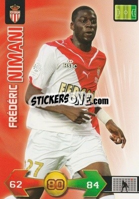 Sticker Frédéric Nimani - FOOT 2009-2010. Adrenalyn XL n. 202 - Panini