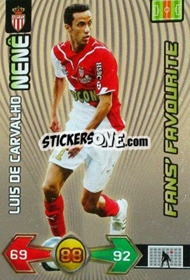 Sticker Luis De Carvalho Nenê - FOOT 2009-2010. Adrenalyn XL - Panini