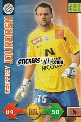 Sticker Geoffrey Jourdren - FOOT 2009-2010. Adrenalyn XL n. 210 - Panini