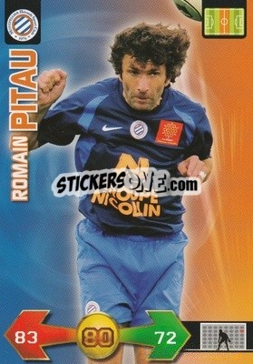 Sticker Romain Pitau - FOOT 2009-2010. Adrenalyn XL n. 216 - Panini
