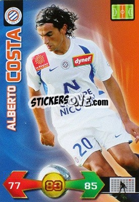 Sticker Alberto Tino Costa - FOOT 2009-2010. Adrenalyn XL n. 219 - Panini