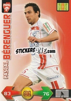 Sticker Pascal Berenguer - FOOT 2009-2010. Adrenalyn XL n. 237 - Panini