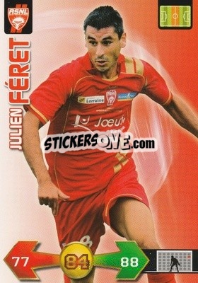 Cromo Julien Féret - FOOT 2009-2010. Adrenalyn XL - Panini