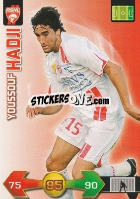 Sticker Youssouf Hadji - FOOT 2009-2010. Adrenalyn XL - Panini