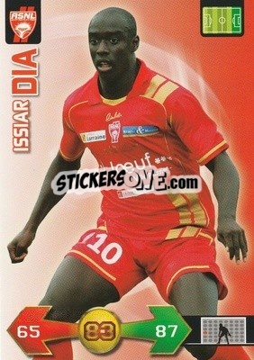 Sticker Issiar Dia - FOOT 2009-2010. Adrenalyn XL - Panini
