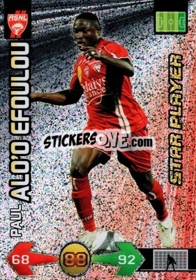 Sticker Paul Alo'o Efoulou - FOOT 2009-2010. Adrenalyn XL - Panini