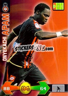 Sticker Onyekachi Apam - FOOT 2009-2010. Adrenalyn XL n. 249 - Panini